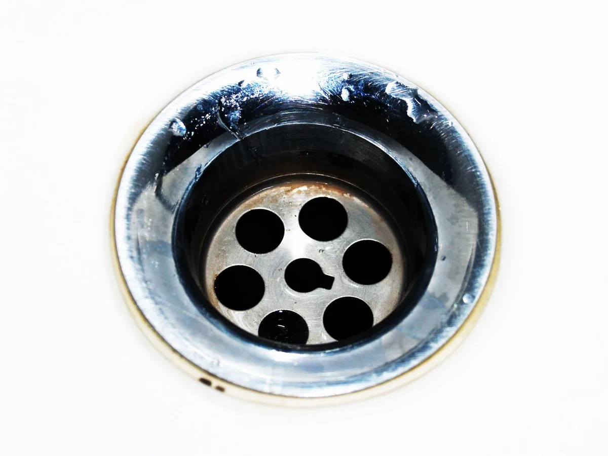 Blocked sink drain before drain cleaning in a Bothell home